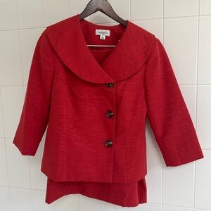 Isabella skirt suit size 12 orange like new